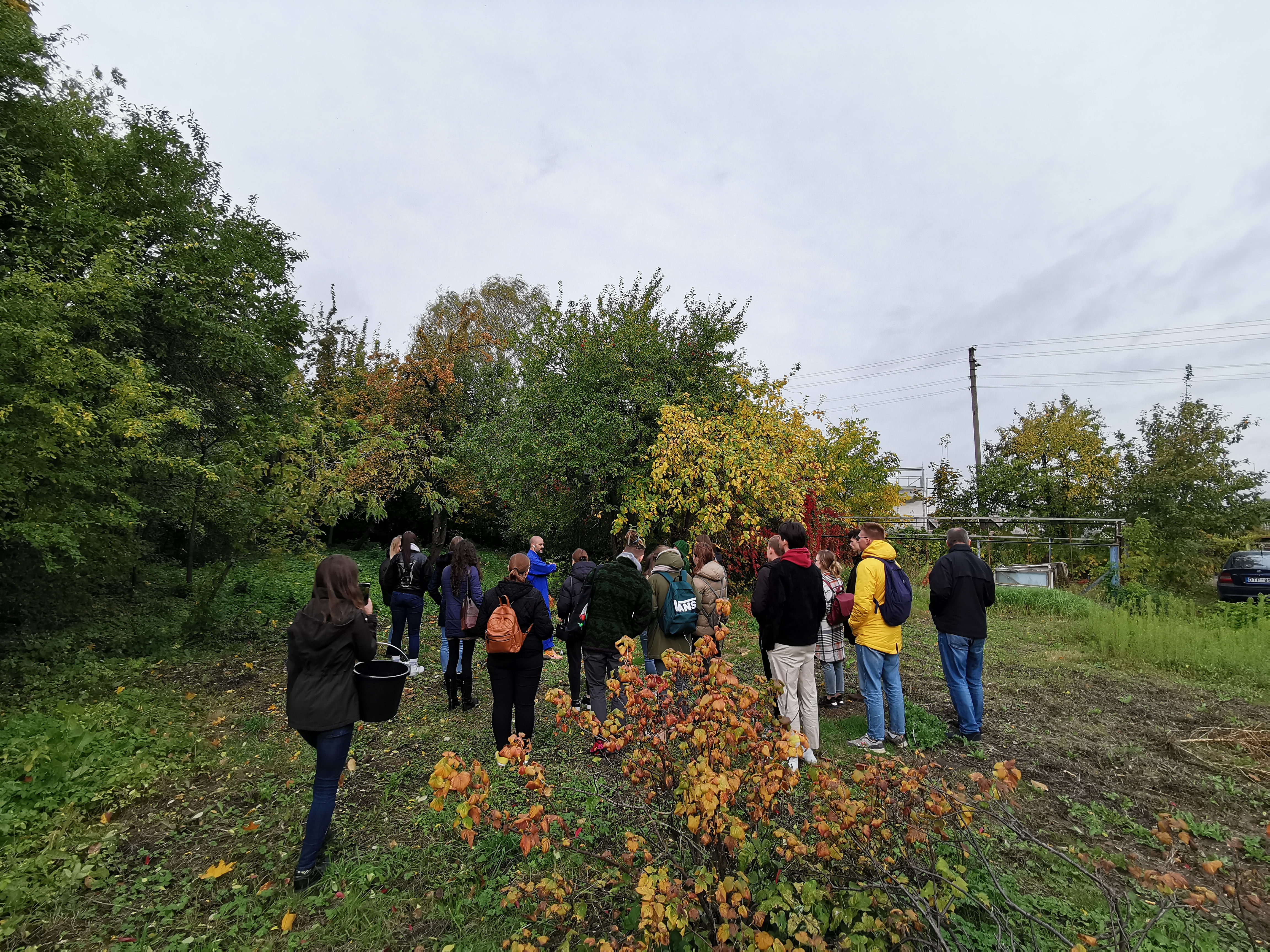 Participants explore the territory of the Kaunas fortress park